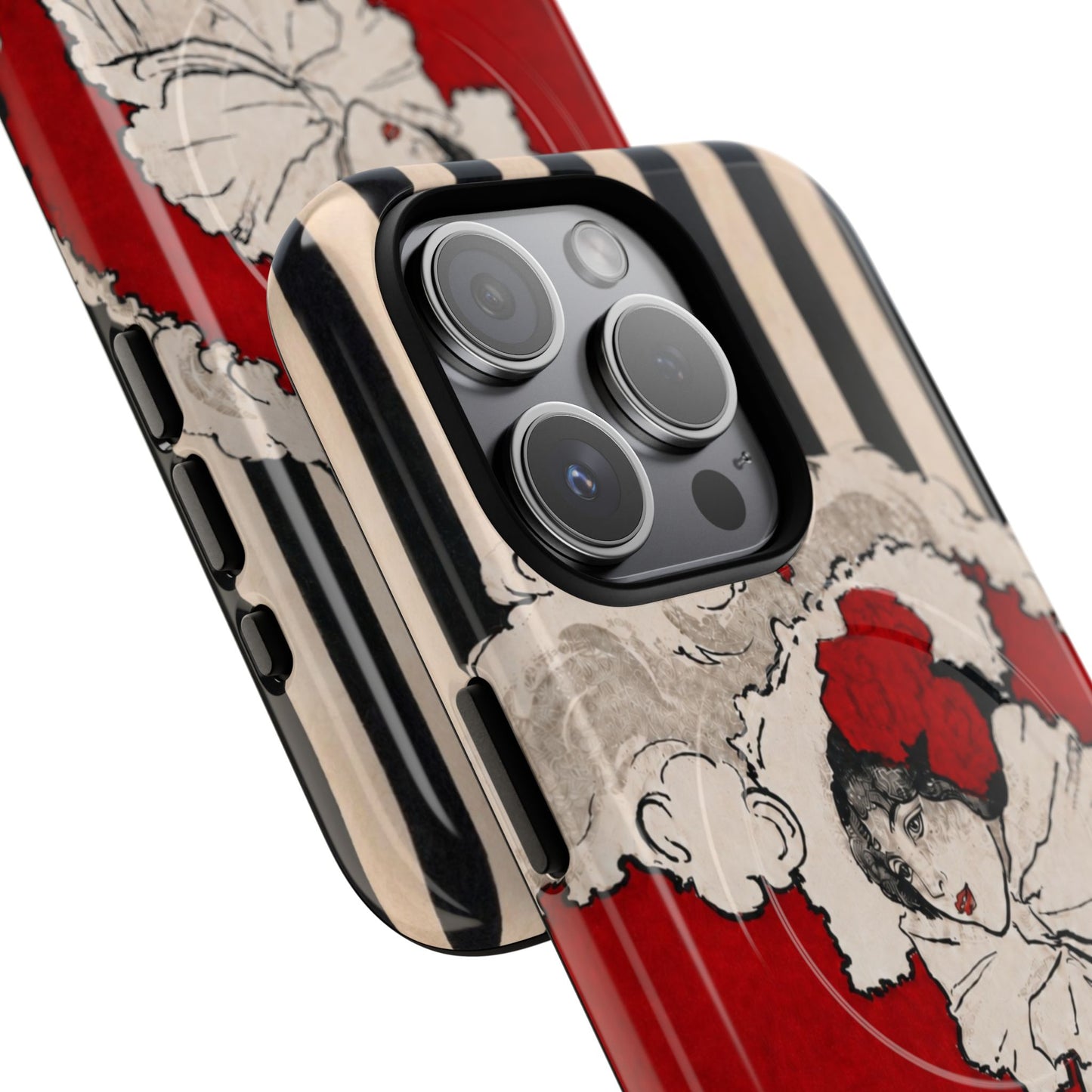 Art Nouveau: Woman in Red Hat MagSafe Phone Cases
