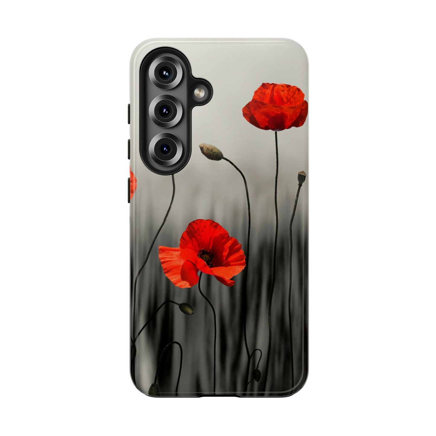Poppy Modern Art Tough Phone Cases