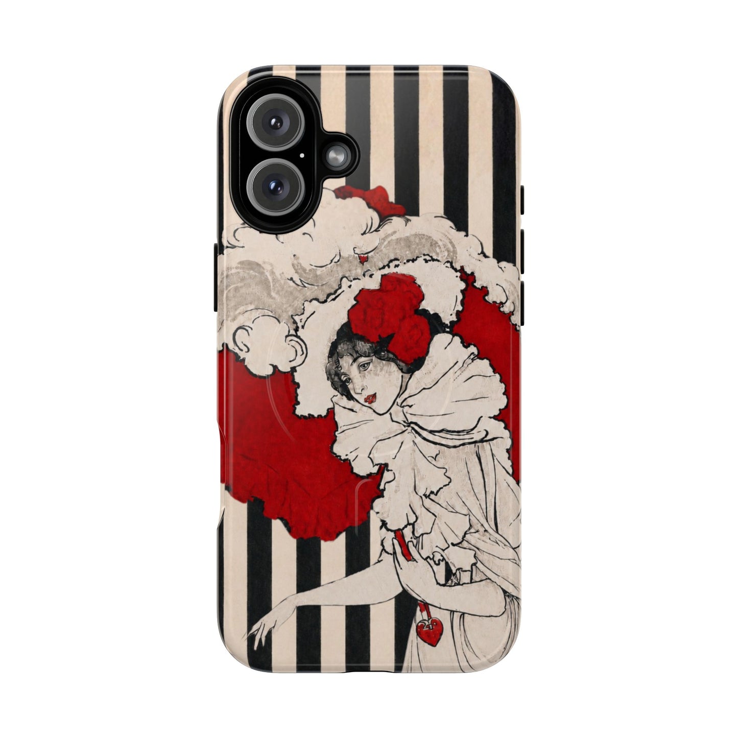 Art Nouveau: Woman in Red Hat MagSafe Phone Cases