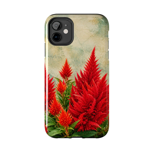 Scarlet Celosia Tough Phone Cases (iPhones & Samsung)