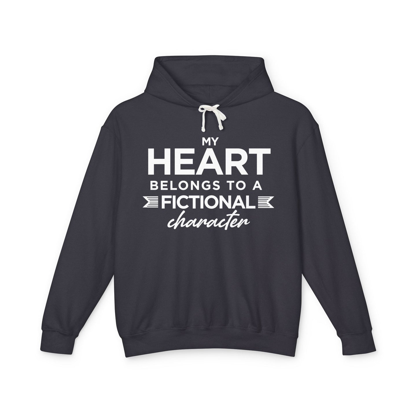 Black hoodie with 'HELD.' text in white 