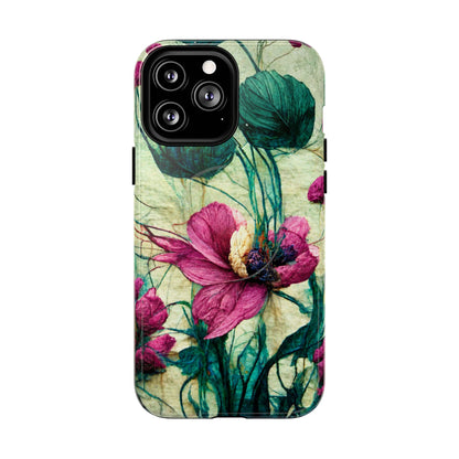 Patty's Plum Oriental Poppy Tough Magnetic Phone Cases for iPhone