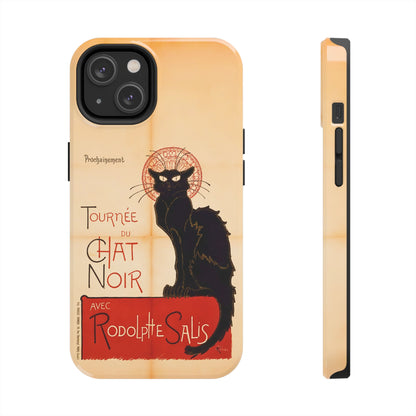 Art Nouveau: The Chat Noir (Black Cat) Tough Phone Cases