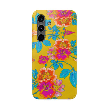 Golden Garden Bloom Tough Phone Cases