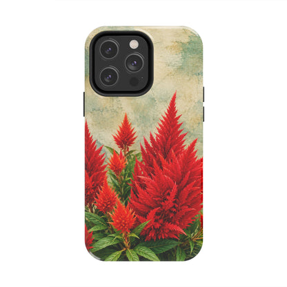 Scarlet Celosia Tough Phone Cases (iPhones & Samsung)