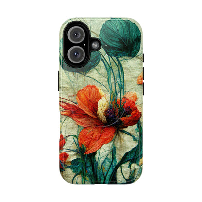 Red Flower MagSafe Phone Cases