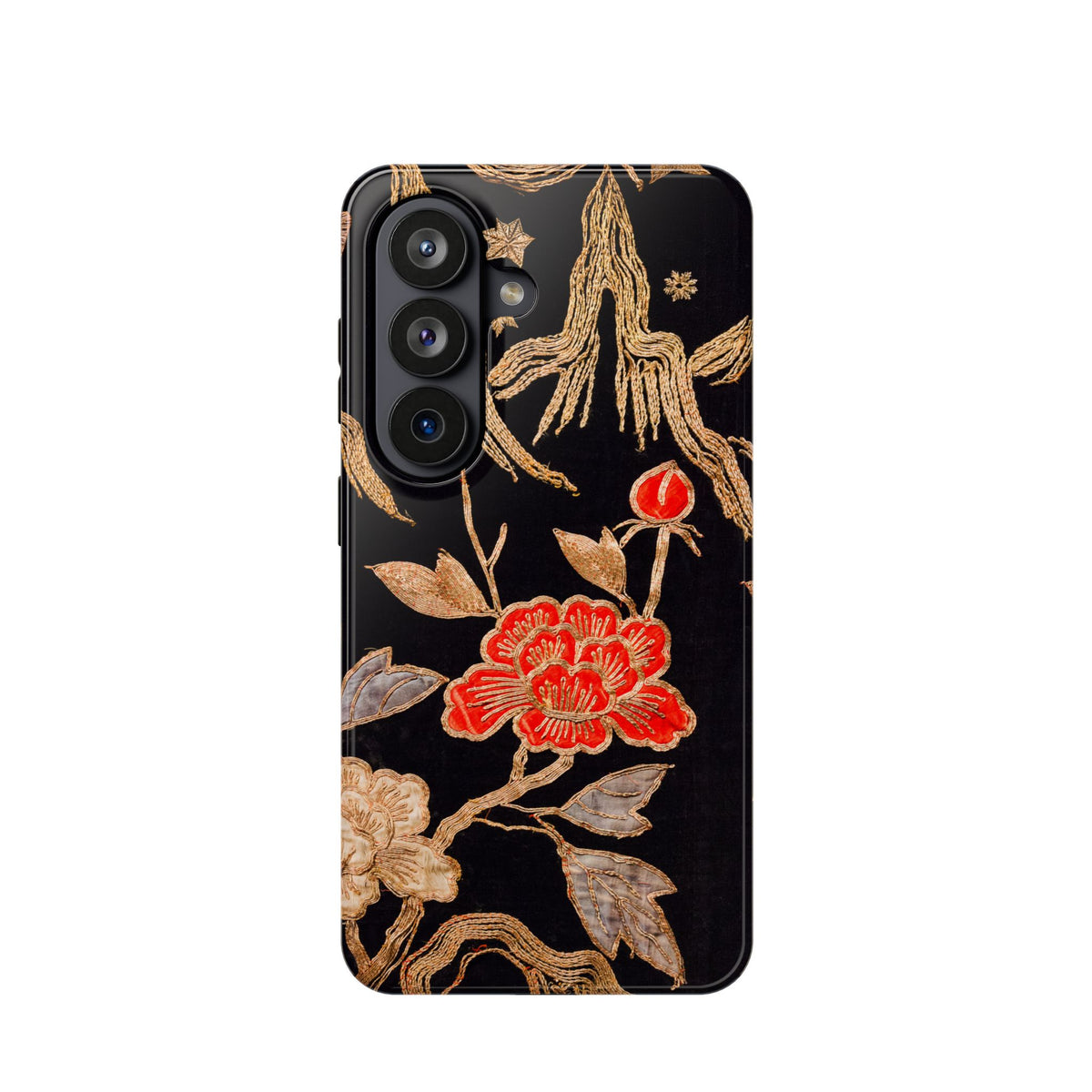 Red Peony and Gold Blossom Magnetic Phone Case - Samsung Galaxy 26