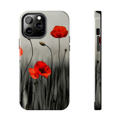 Poppy Modern Art Tough Phone Cases