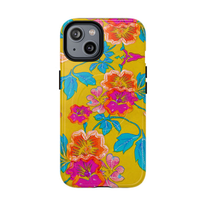 Golden Garden Bloom MagSafe Phone Cases