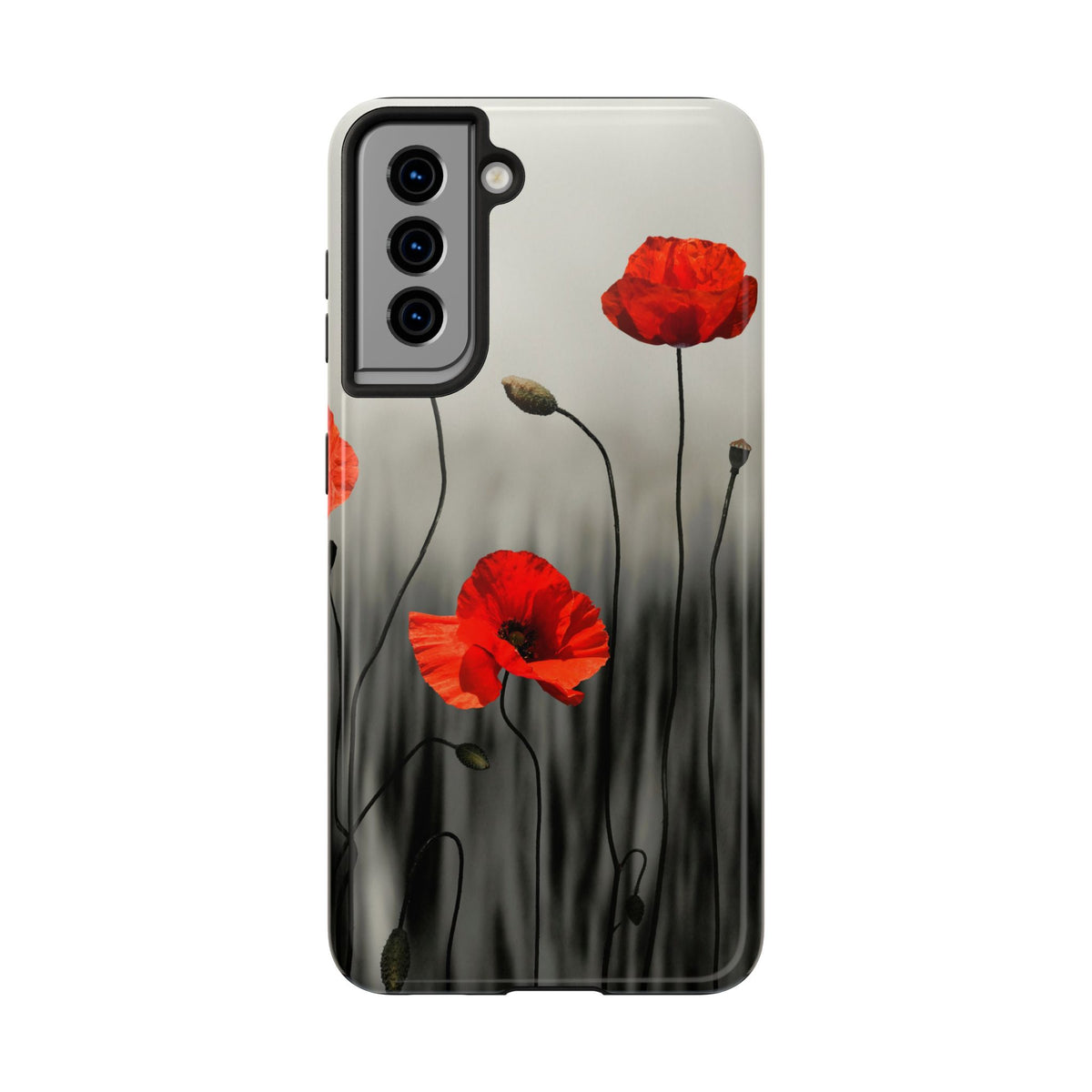 Poppy Modern Art Tough Phone Cases