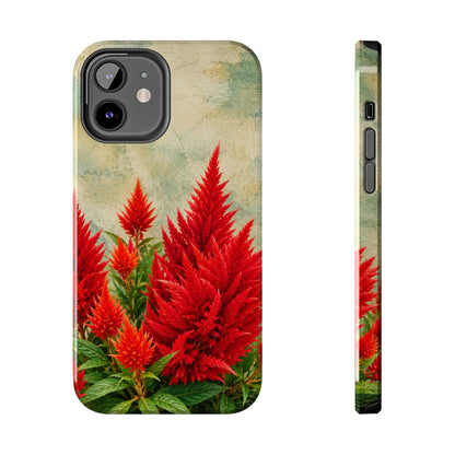 Scarlet Celosia Tough Phone Cases (iPhones & Samsung)