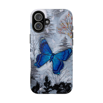 Blue Butterfly Tough Phone Cases