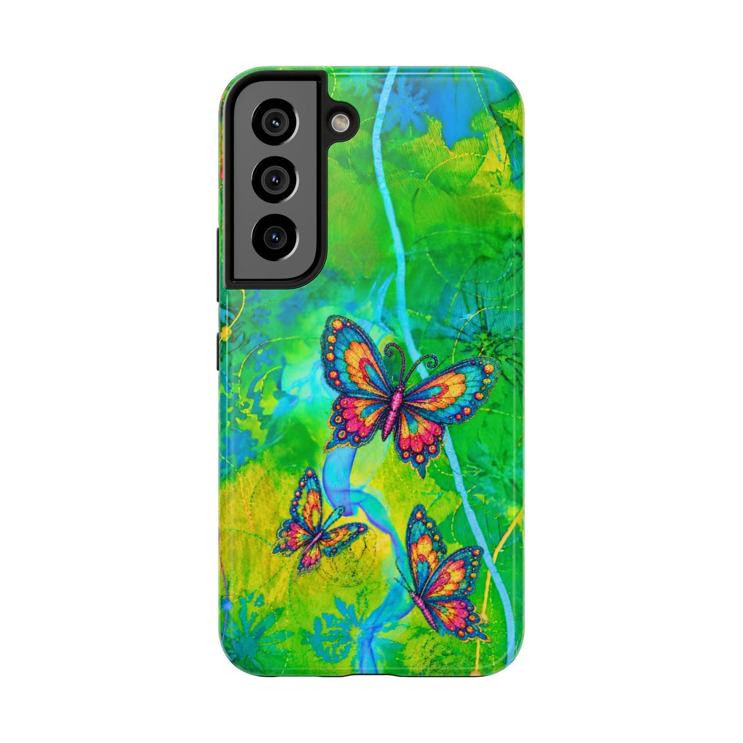 Morning Meditation - Butterfly Garden Tough Phone Case