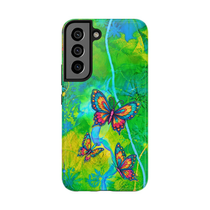 Morning Meditation - Butterfly Garden Tough Phone Case