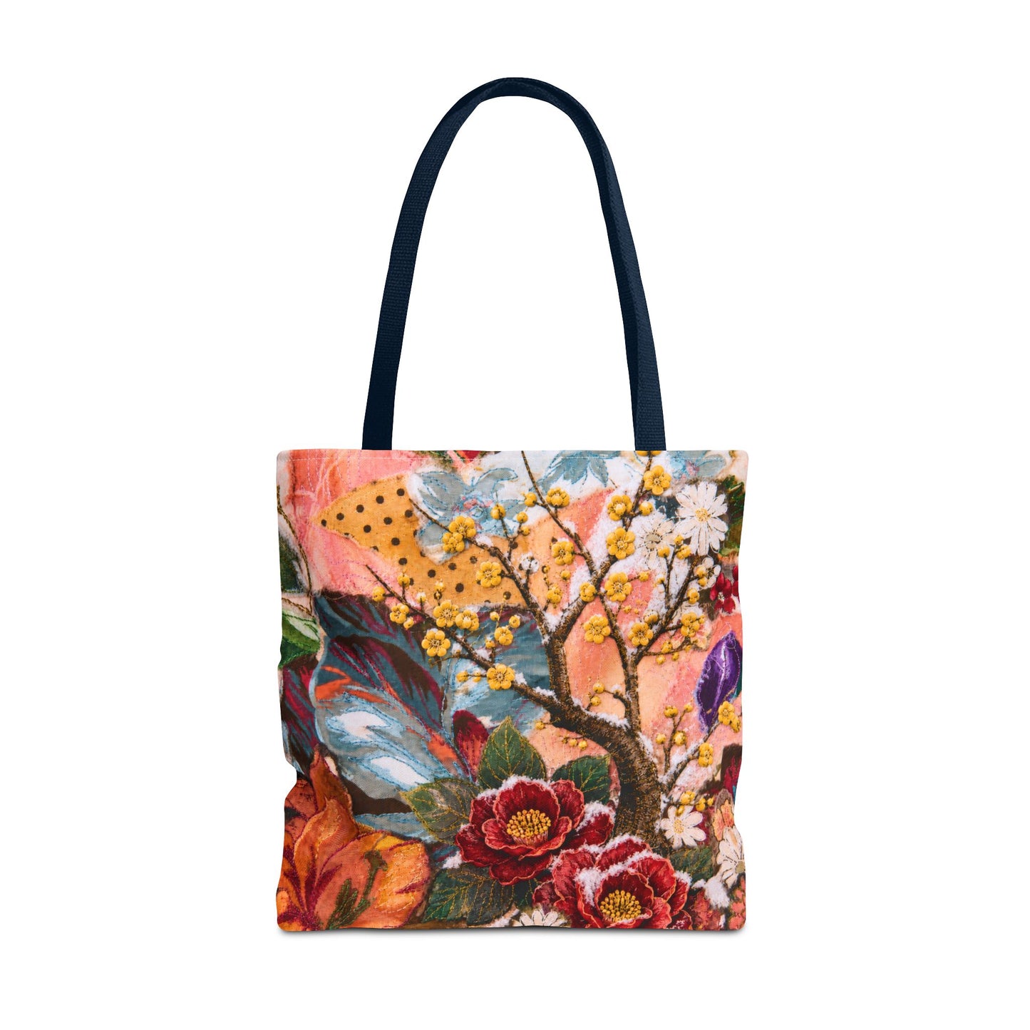 A Flower in Winter Collage Tote Bag