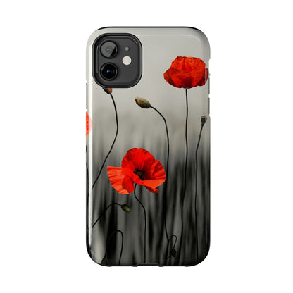 Poppy Modern Art Tough Phone Cases