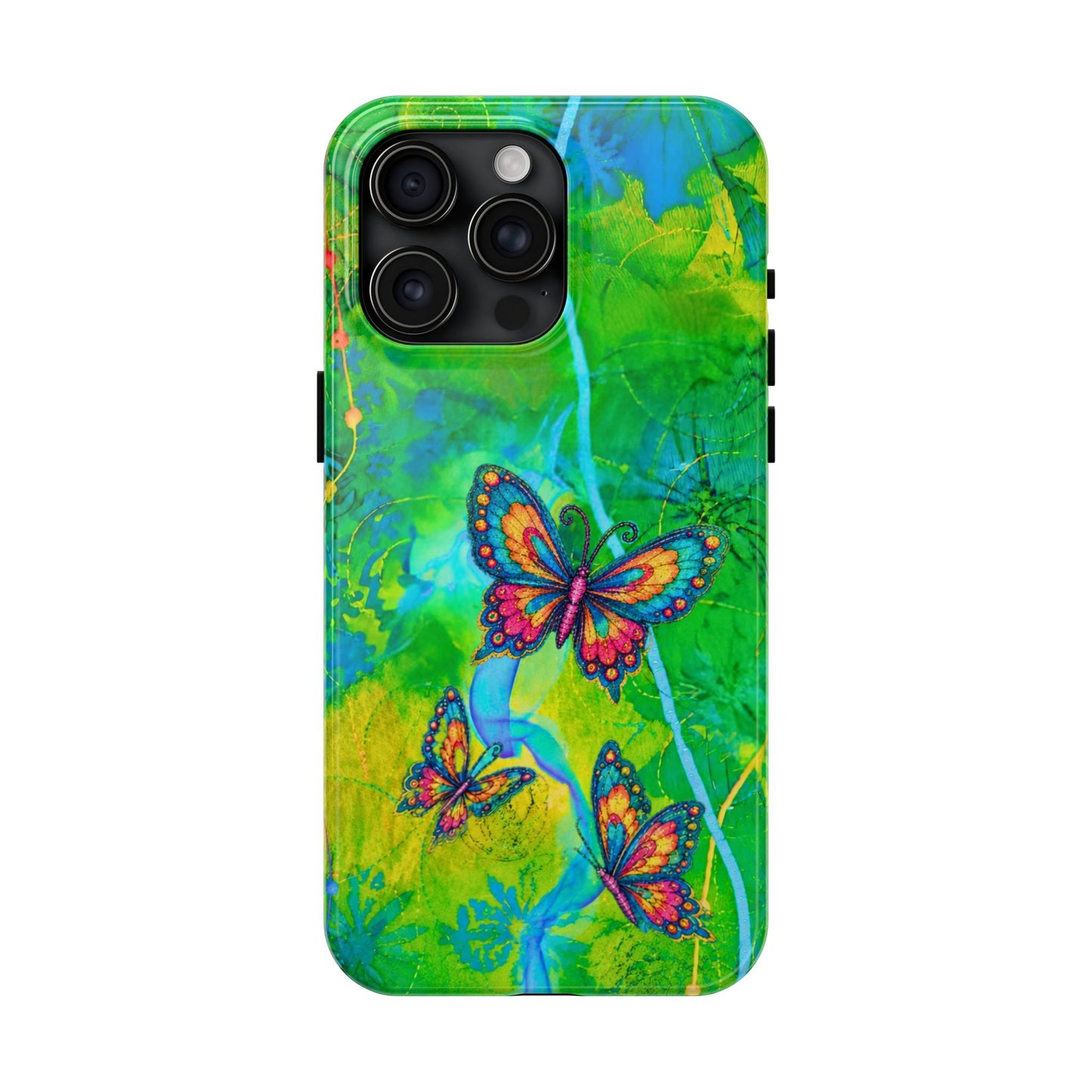 Morning Meditation - Butterfly Garden Tough Phone Case