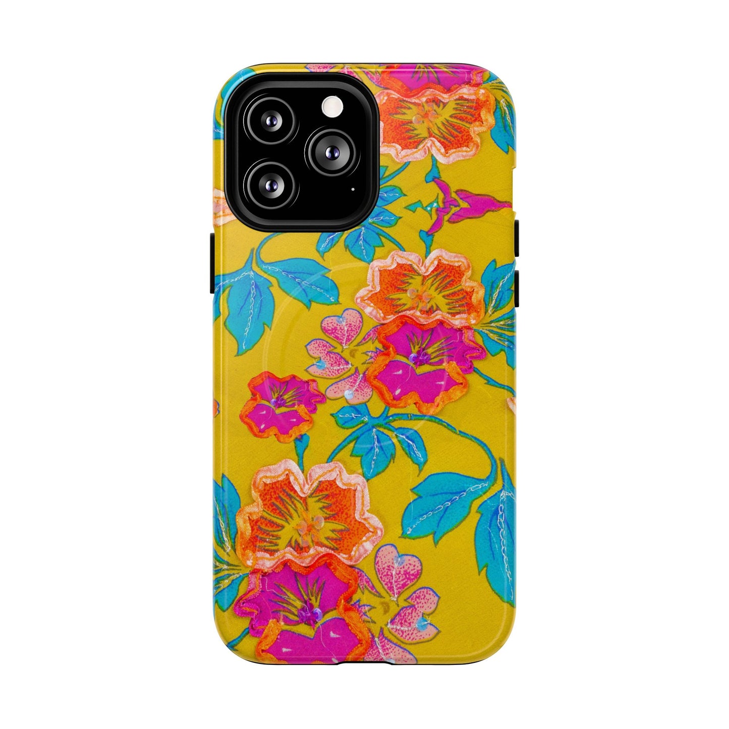 Golden Garden Bloom MagSafe Phone Cases