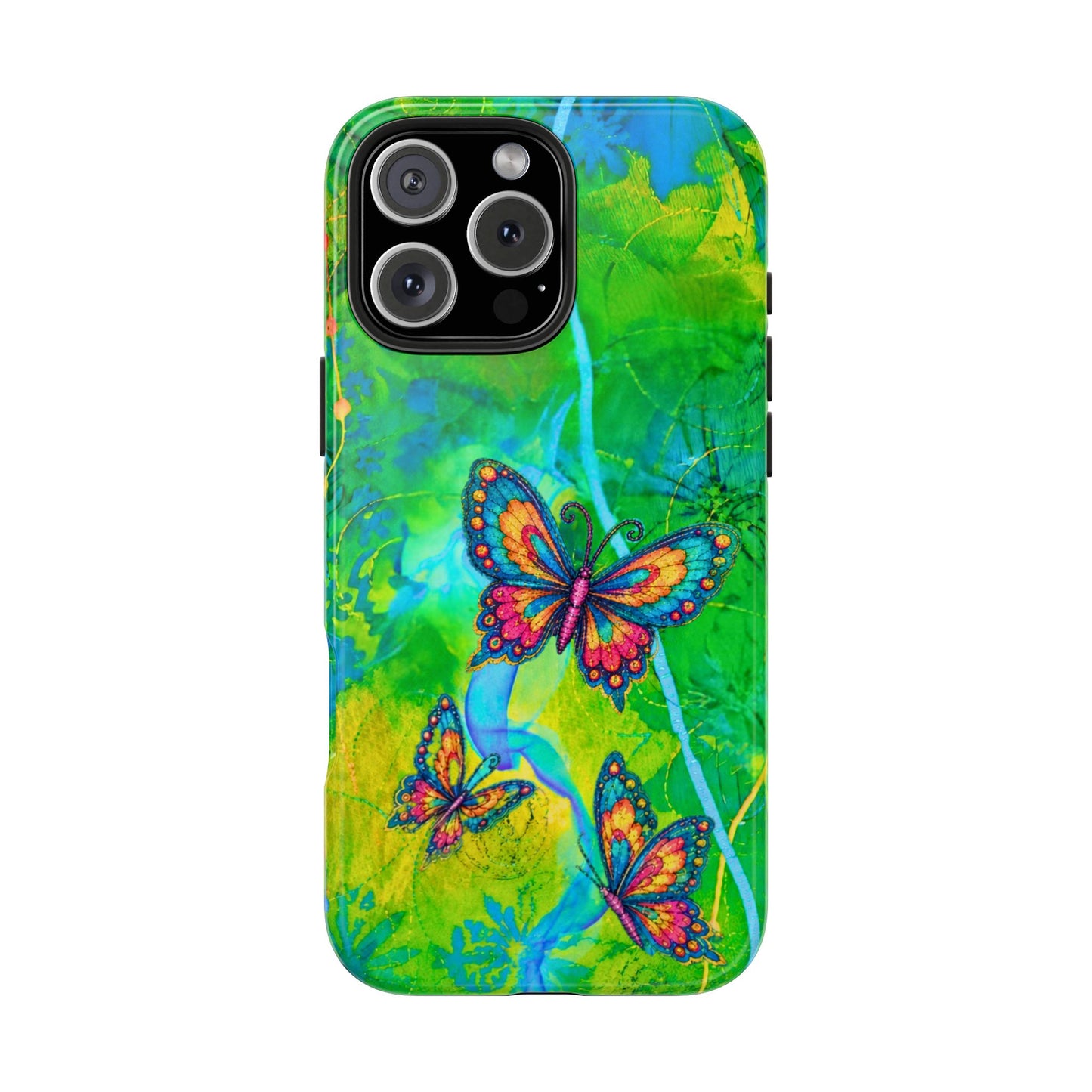 Morning Meditation - Butterfly Garden Tough Phone Case