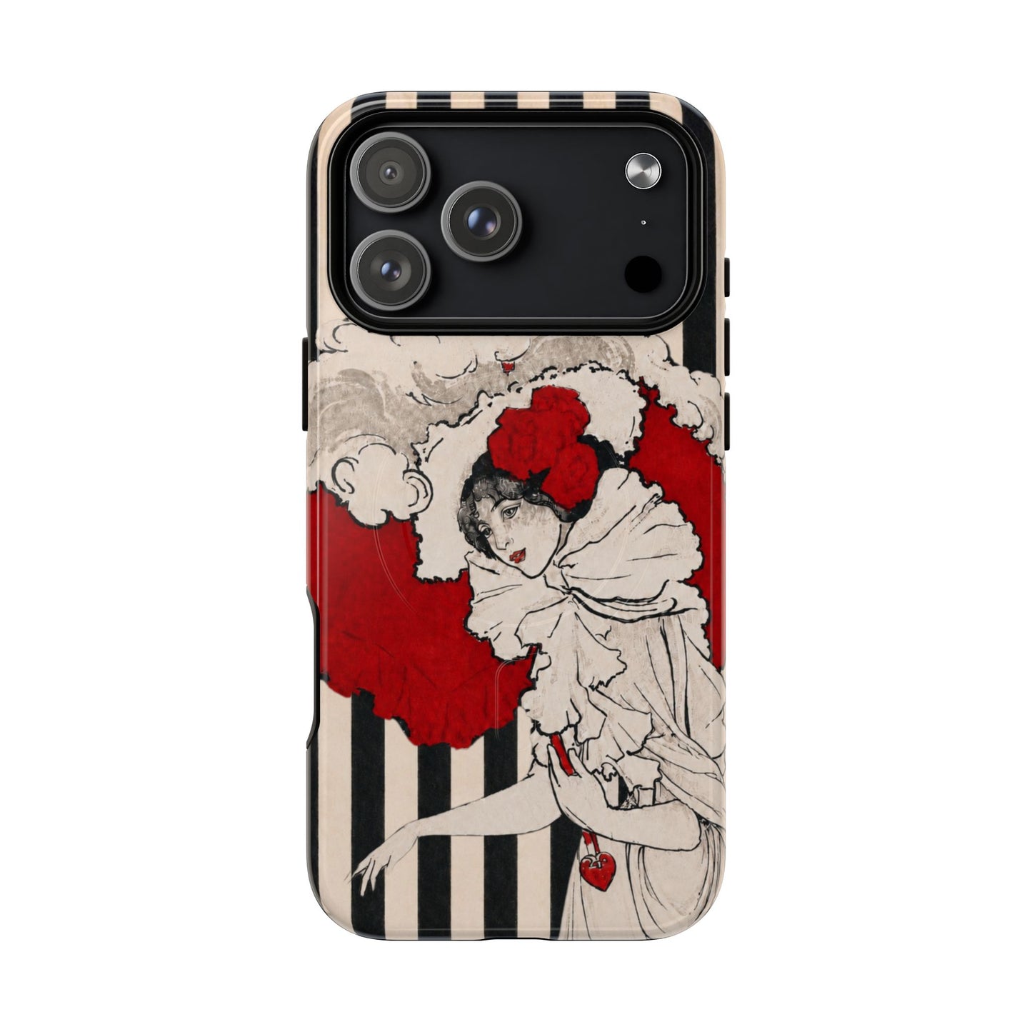 Art Nouveau: Woman in Red Hat MagSafe Phone Cases
