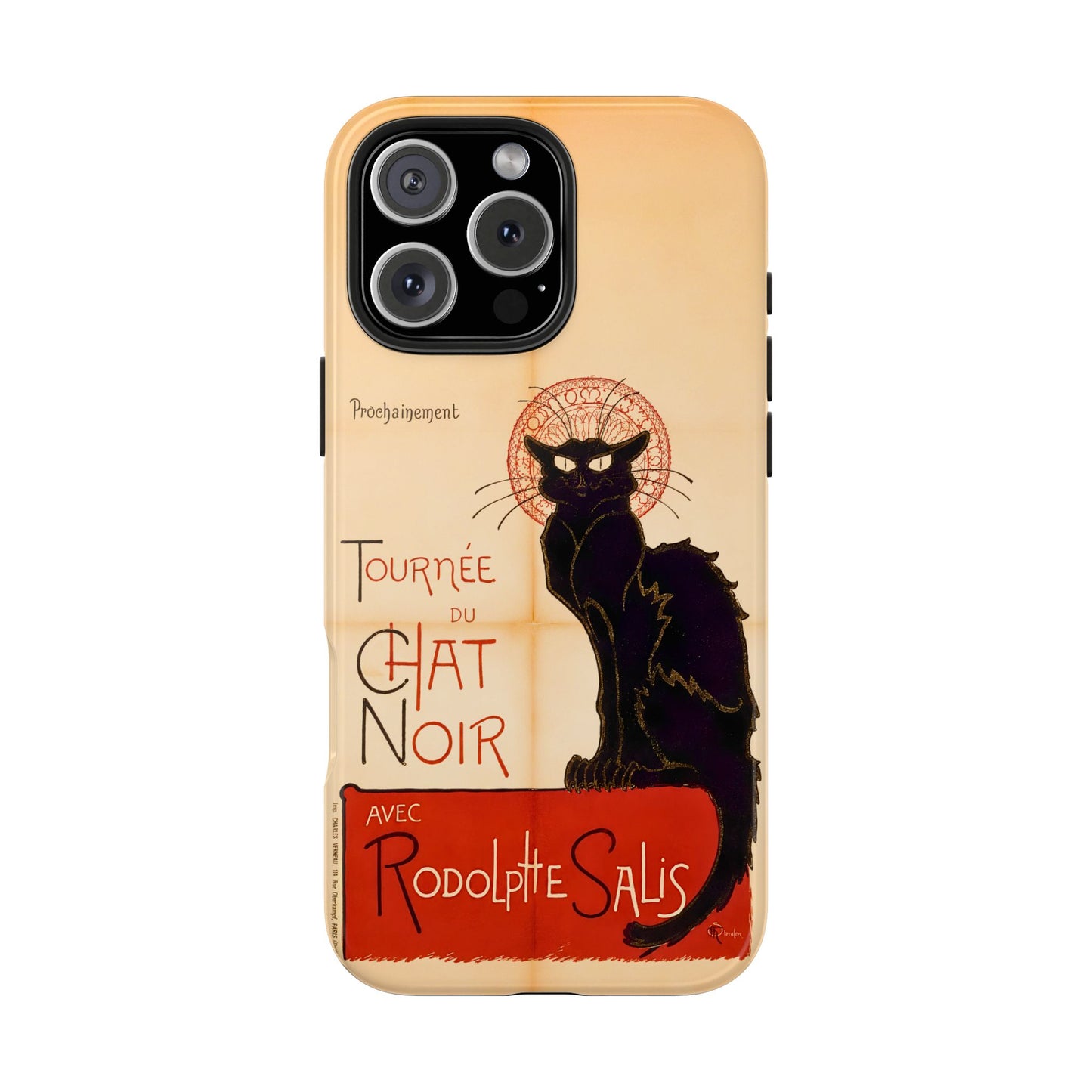 Art Nouveau: The Chat Noir (Black Cat) Tough Phone Cases