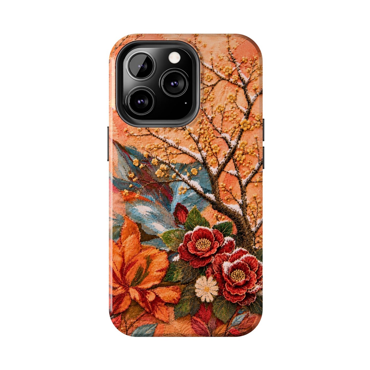 A Flower in Winter - Floral Vintage Tough Phone Case