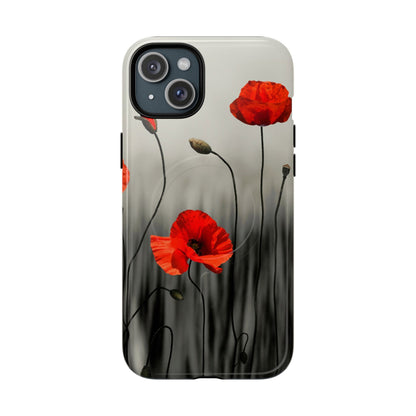 Poppy Modern Art MagSafe Phone Cases