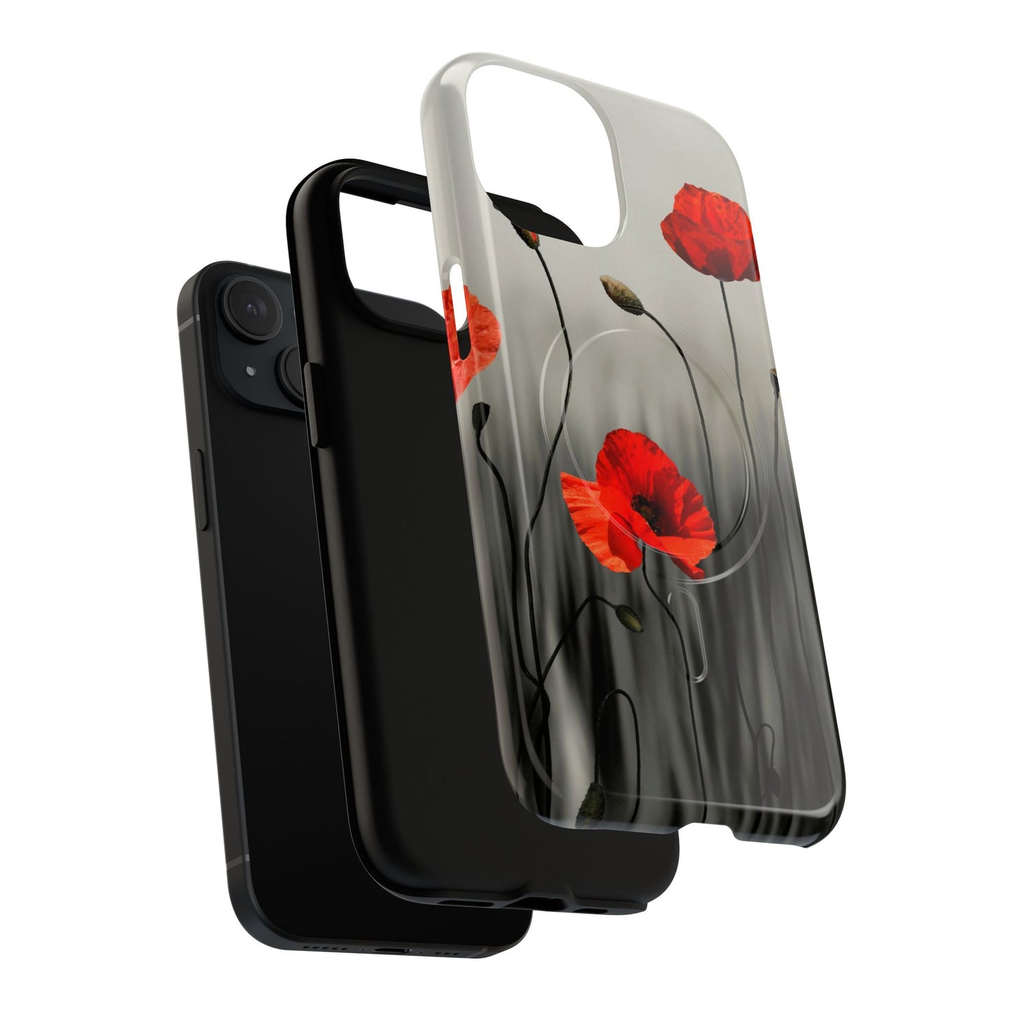 Poppy Modern Art MagSafe Phone Cases
