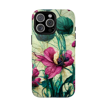 Patty's Plum Oriental Poppy Tough Magnetic Phone Cases for iPhone