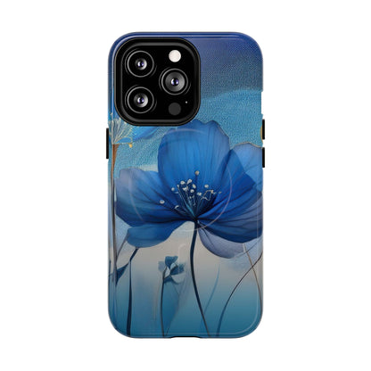 Blue Floral MagSafe Phone Cases