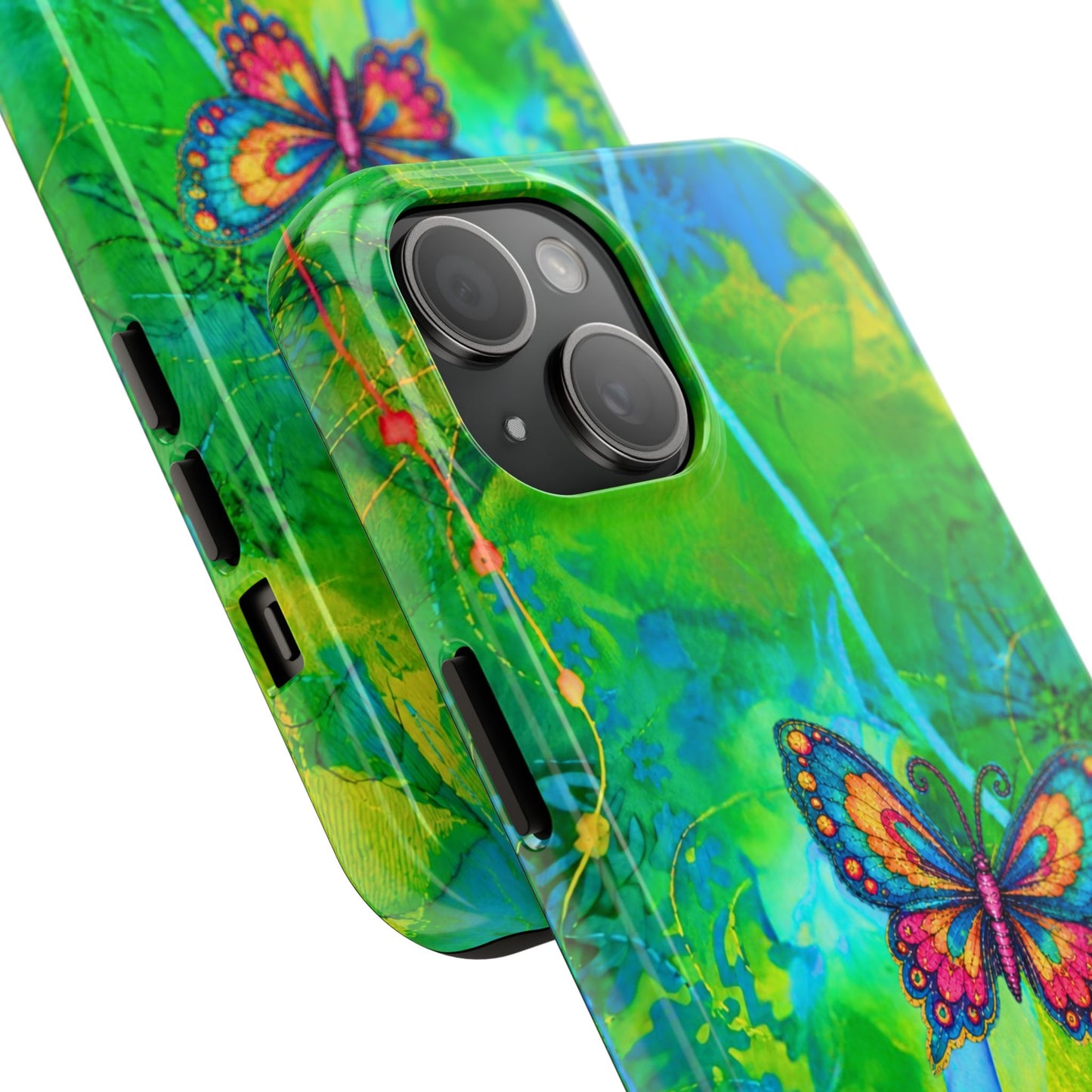 Morning Meditation - Butterfly Garden Tough Phone Case