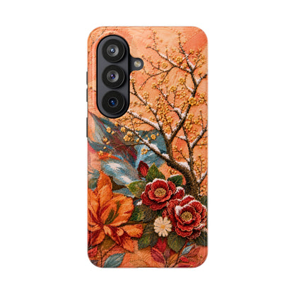 A Flower in Winter - Floral Vintage Tough Phone Case