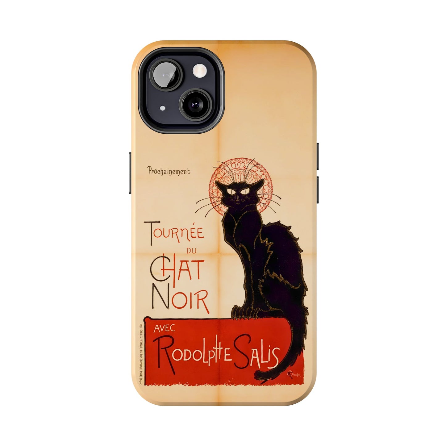Art Nouveau: The Chat Noir (Black Cat) Tough Phone Cases