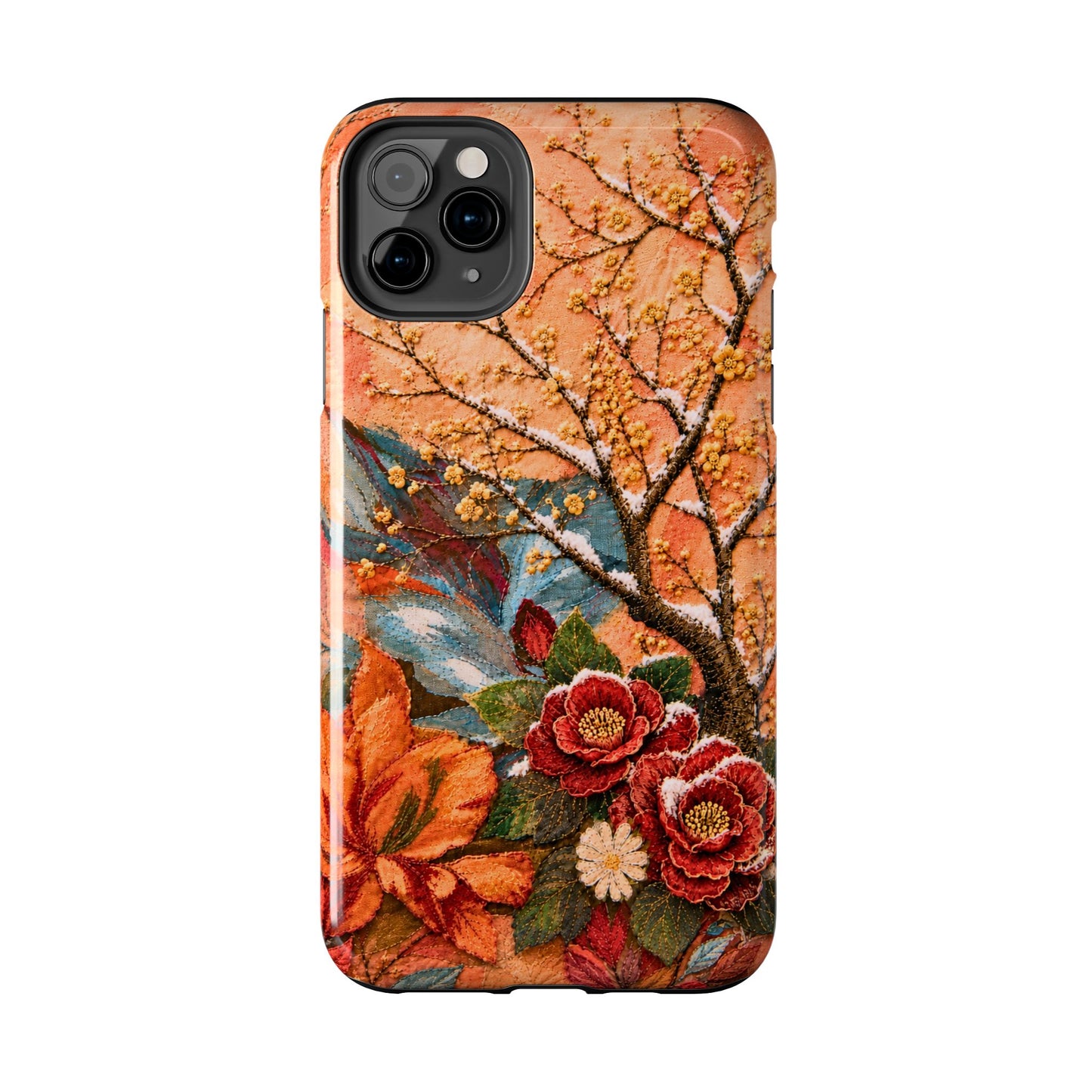 A Flower in Winter - Floral Vintage Tough Phone Case