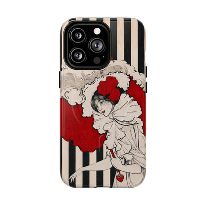Art Nouveau: Woman in Red Hat MagSafe Phone Cases