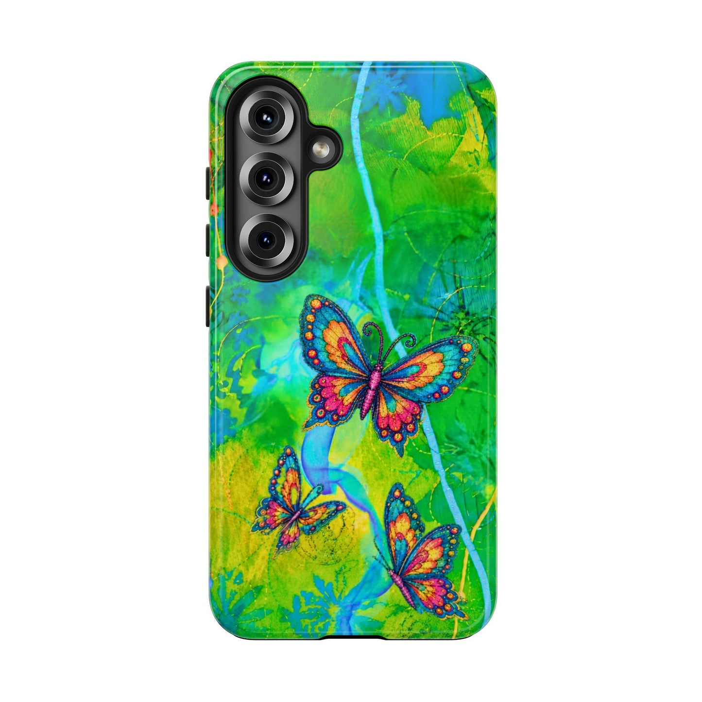 Morning Meditation - Butterfly Garden Tough Phone Case