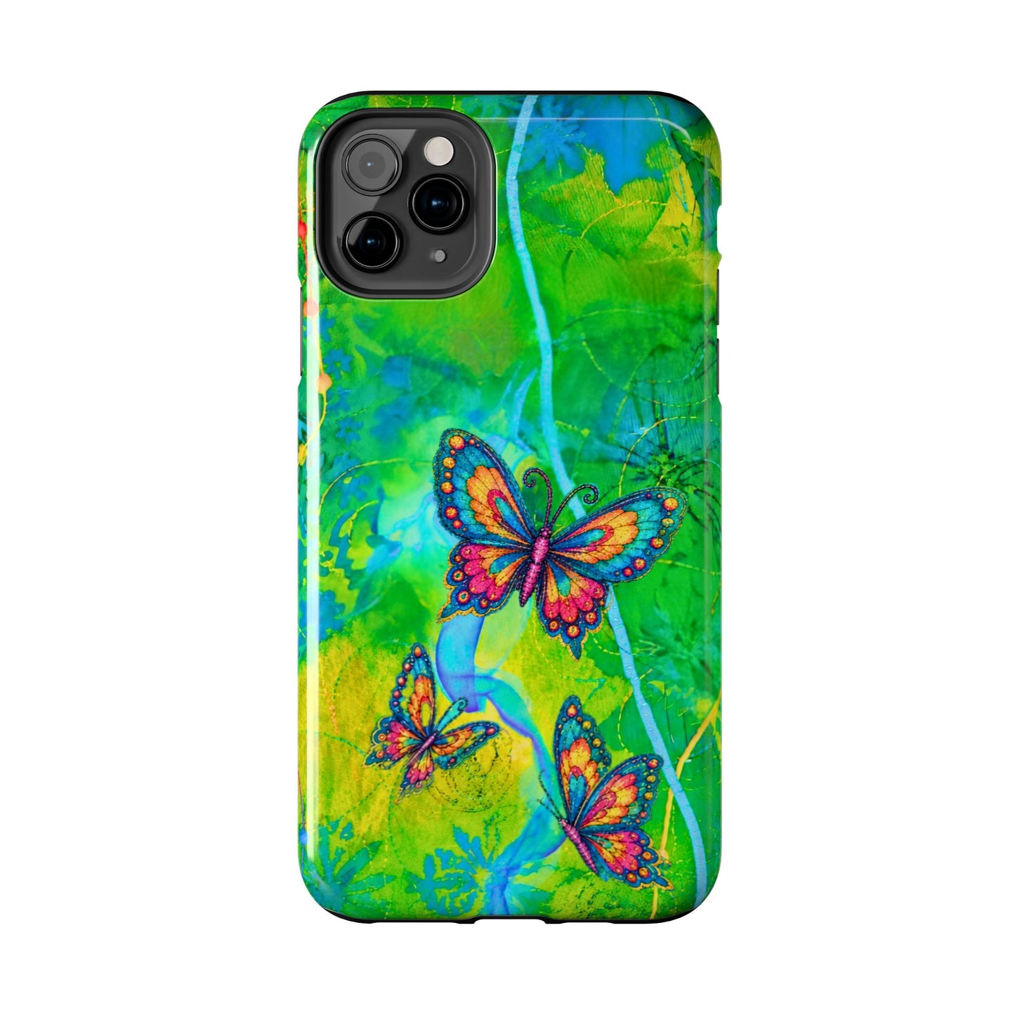 Morning Meditation - Butterfly Garden Tough Phone Case