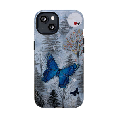 Blue Butterfly MagSafe Phone Cases