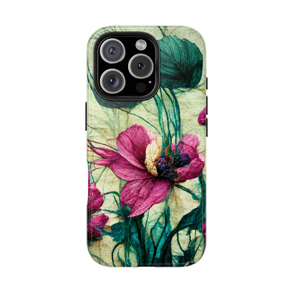 Patty's Plum Oriental Poppy Tough Phone Cases