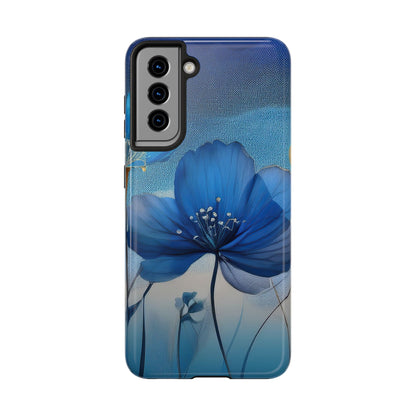 Blue Floral Tough Phone Cases