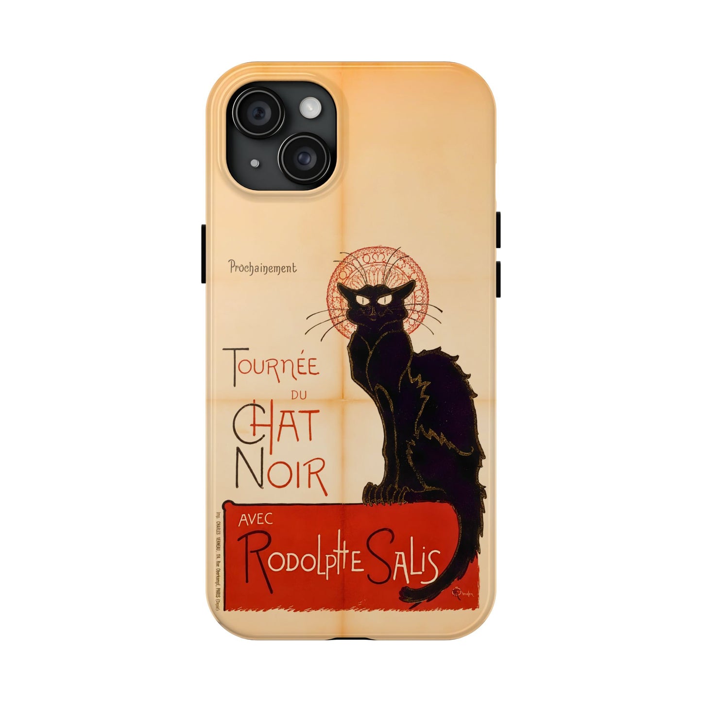 Art Nouveau: The Chat Noir (Black Cat) Tough Phone Cases