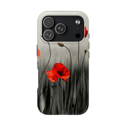 Poppy Modern Art Tough Phone Cases