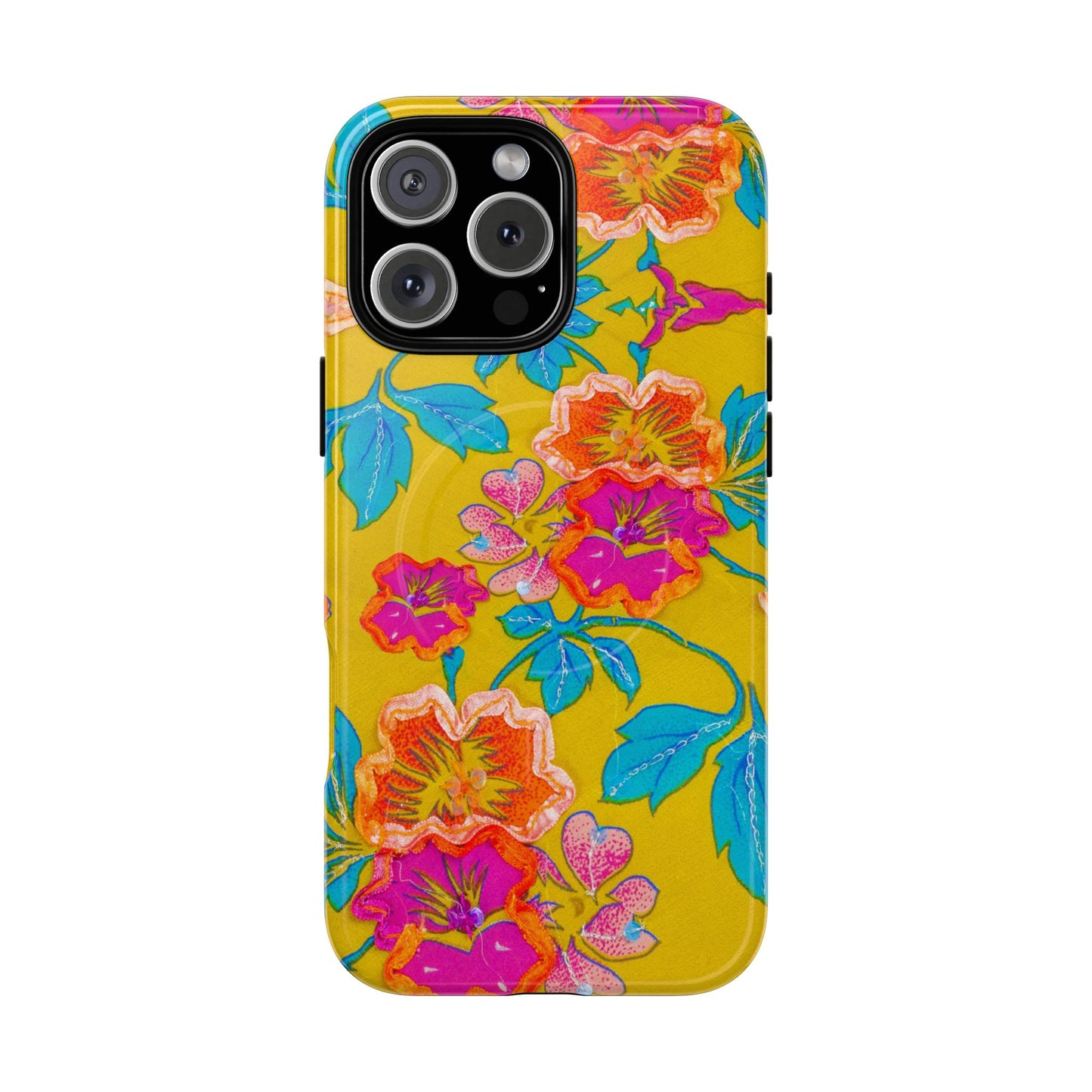 Golden Garden Bloom MagSafe Phone Cases