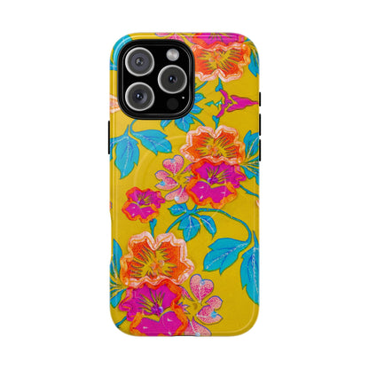Golden Garden Bloom MagSafe Phone Cases
