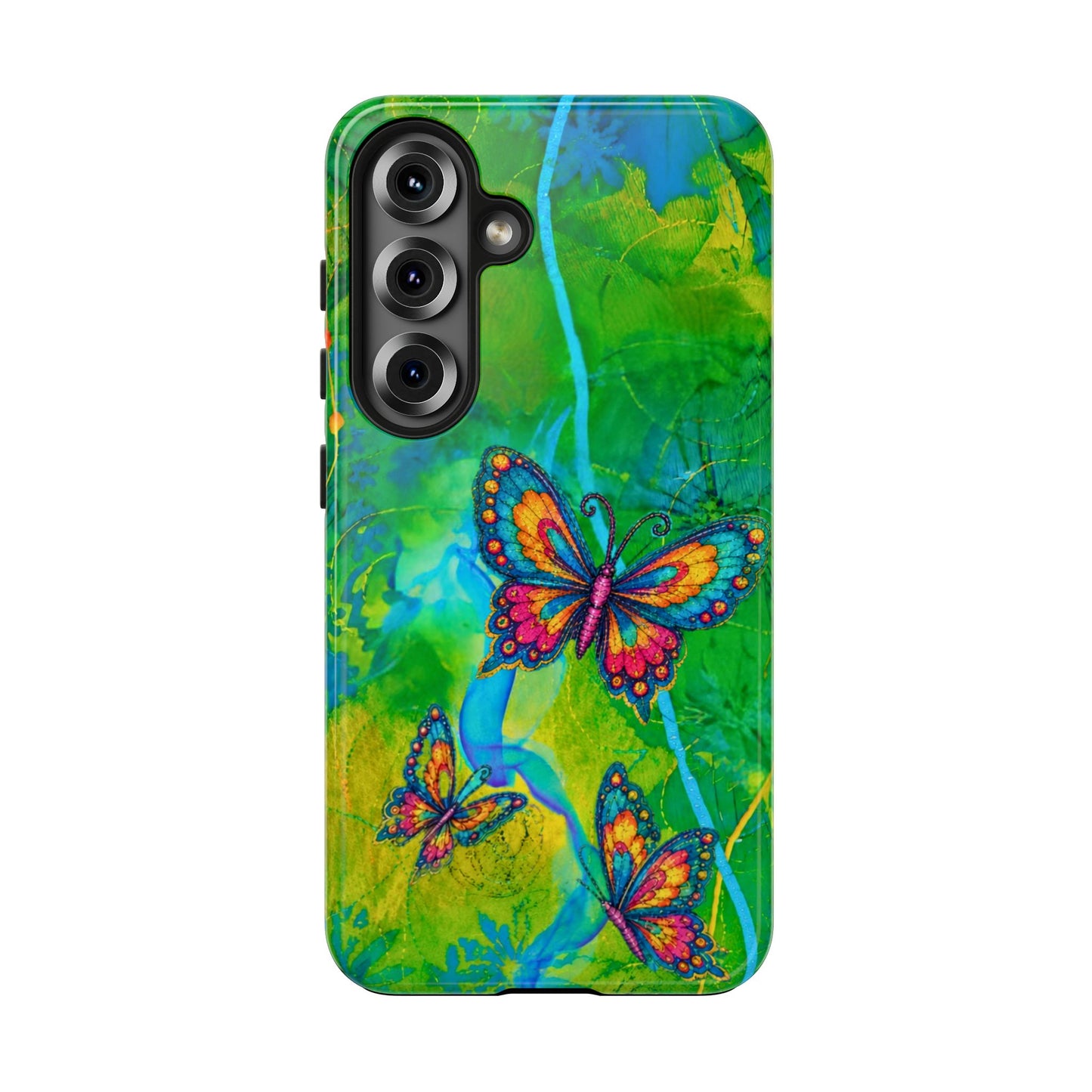 Morning Meditation - Butterfly Garden Tough Phone Case