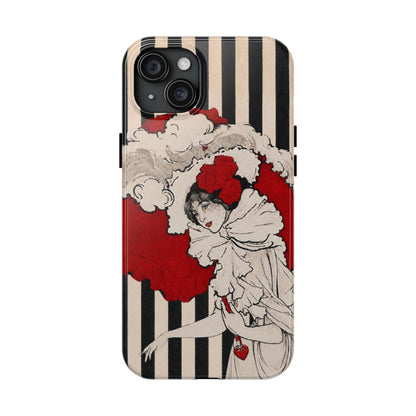 Art Nouveau Woman in Red Hat Tough Phone Cases