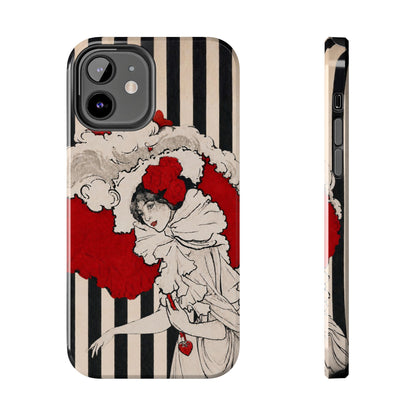 Art Nouveau Woman in Red Hat Tough Phone Cases