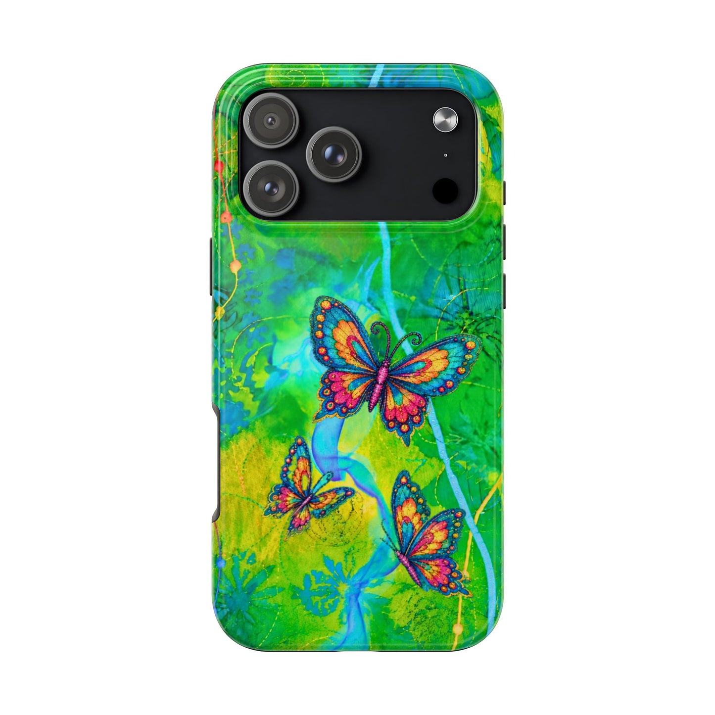 Morning Meditation - Butterfly Garden Tough Phone Case