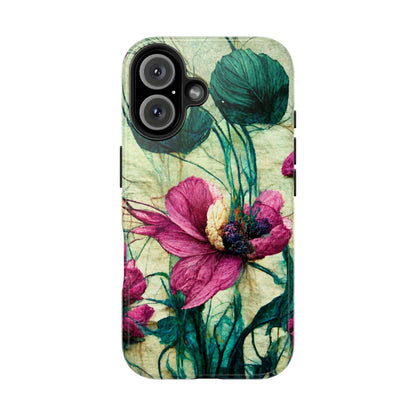 Patty's Plum Oriental Poppy Tough Phone Cases