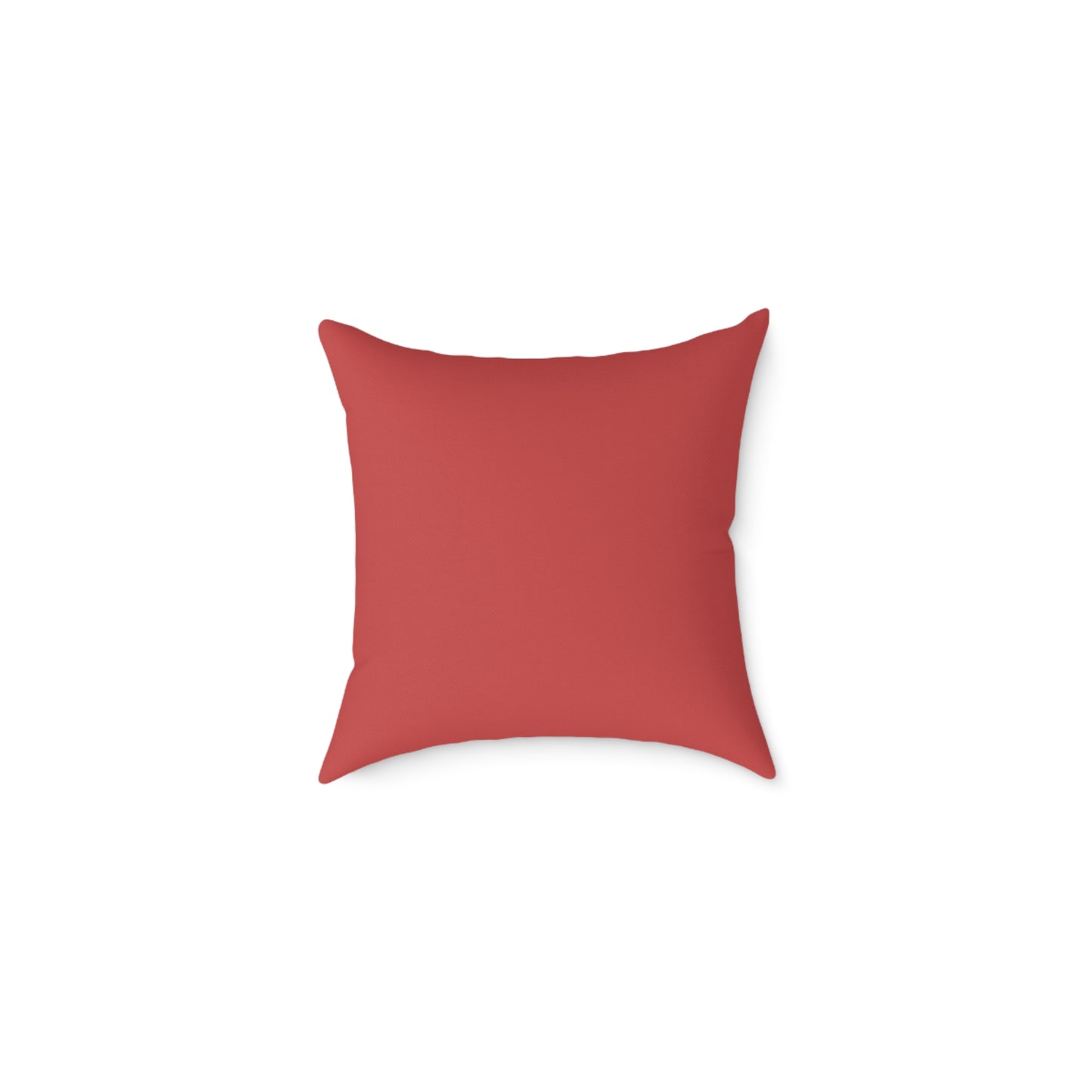 Red Flower Square Poly Canvas Pillow